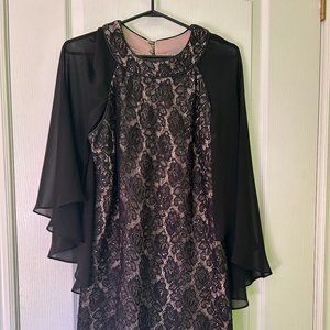 Women's Black and Gold color Dress